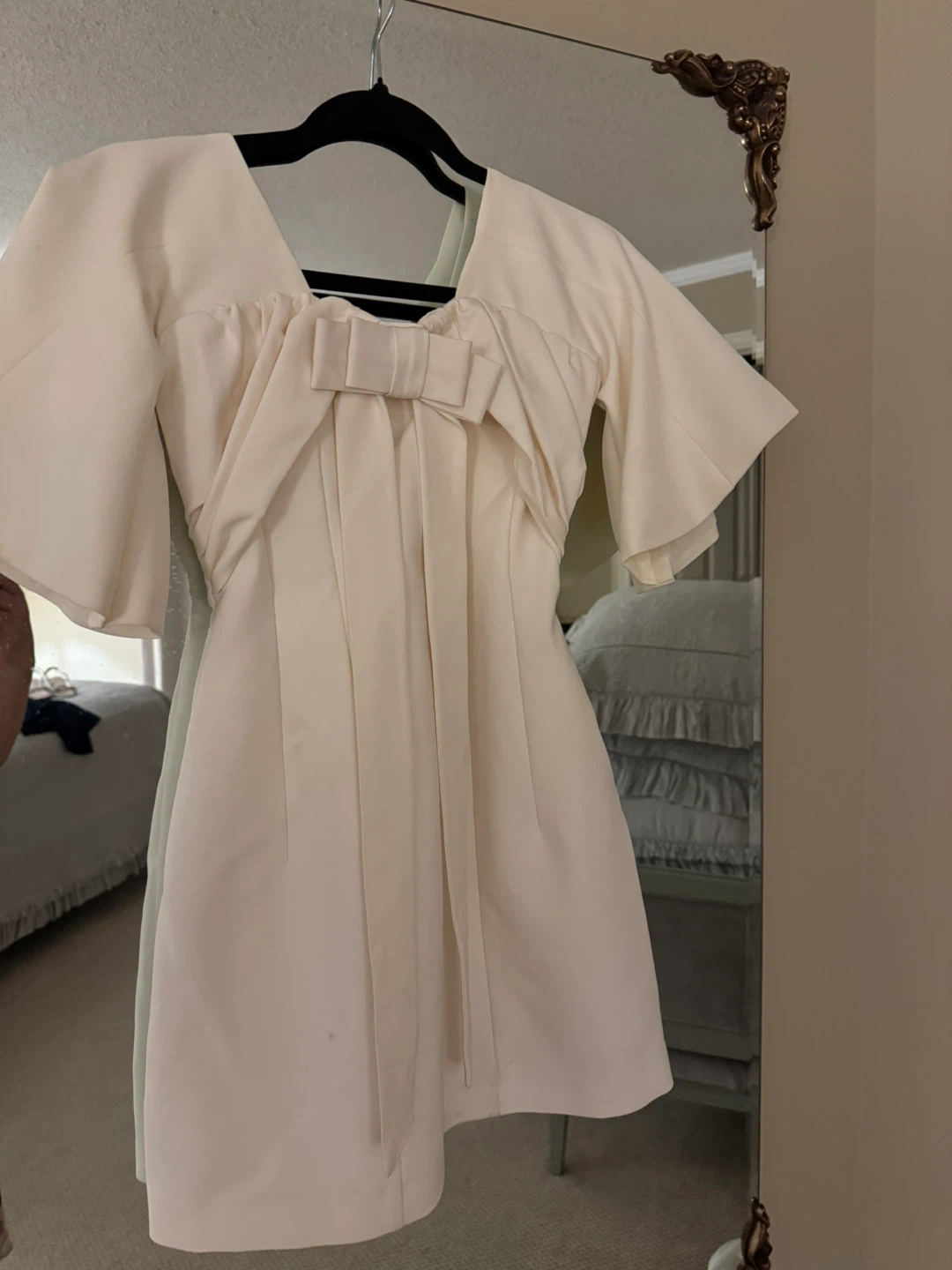 Cream Bow Detail Dress - photo 2