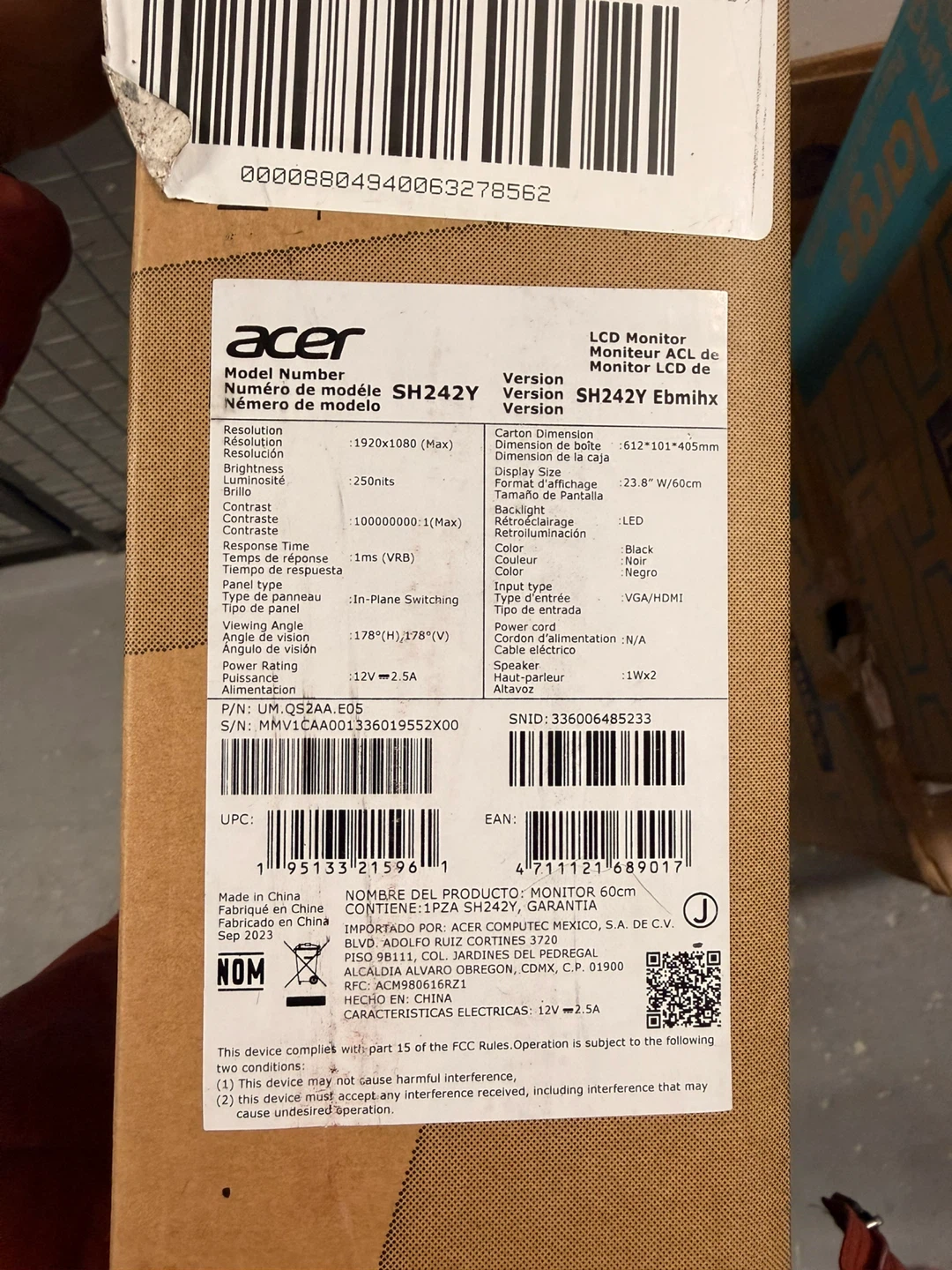 Acer 24 inch HDMI Monitor - photo 3