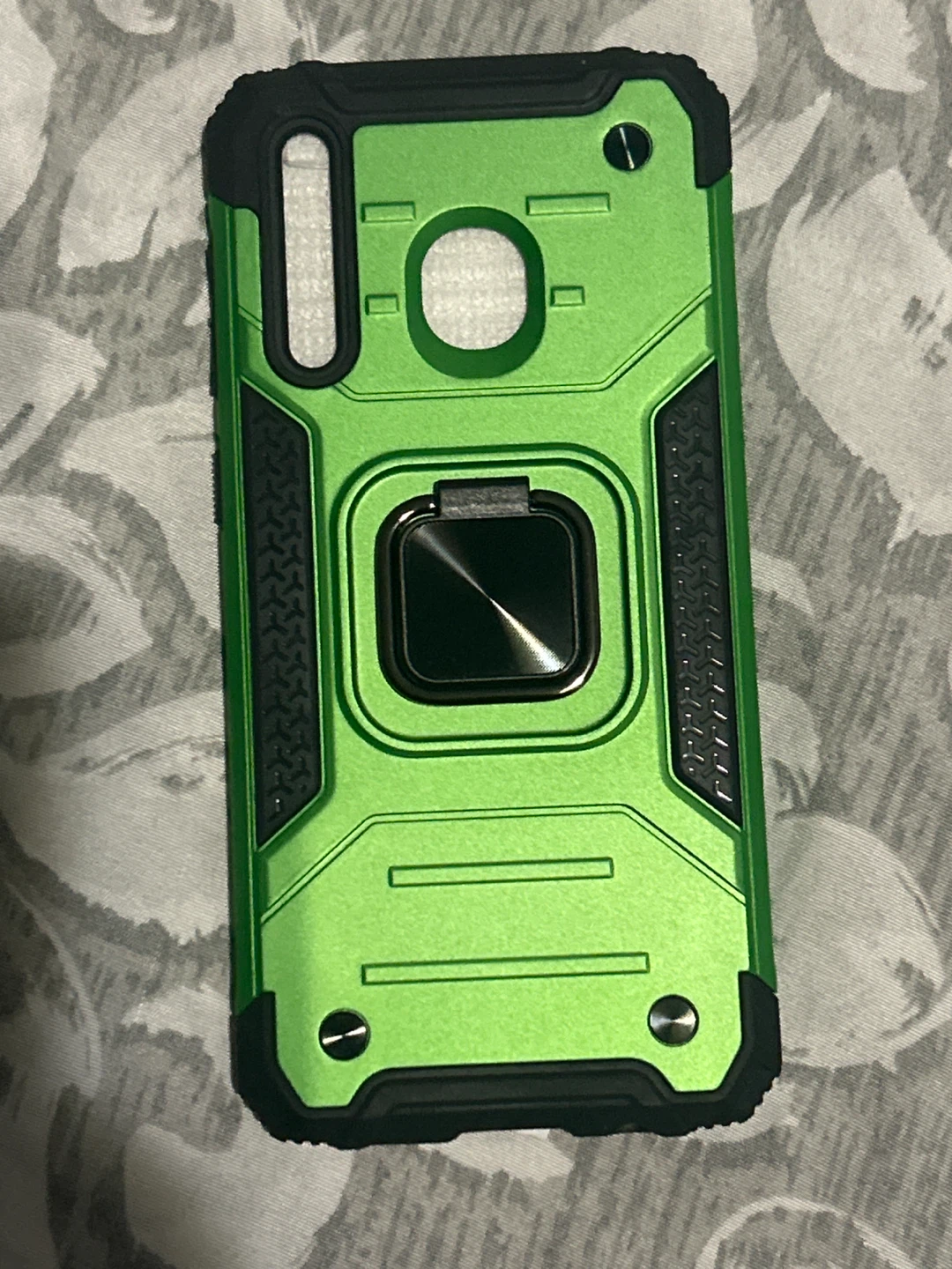 Green Phone Case with an a screen protector Samsung A20/30