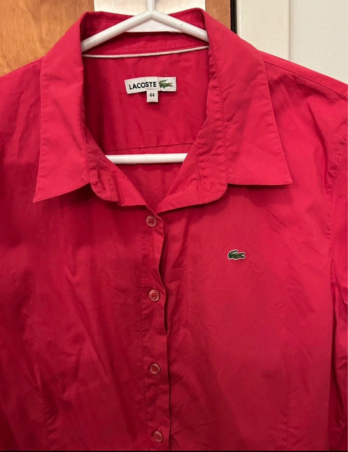 Lacoste Pink Shirt - Size Large