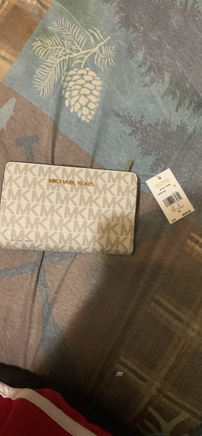 Michael Kors Jet Set Travel Wallet - White/Vanilla
