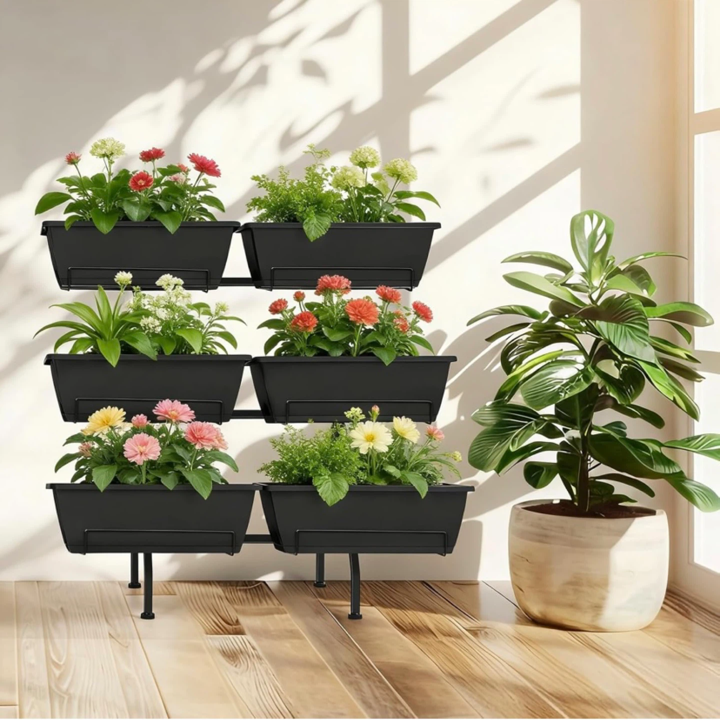 Planter 3 Tier Vertical Raised Garden Bed with 6 Planter Boxes - photo 5