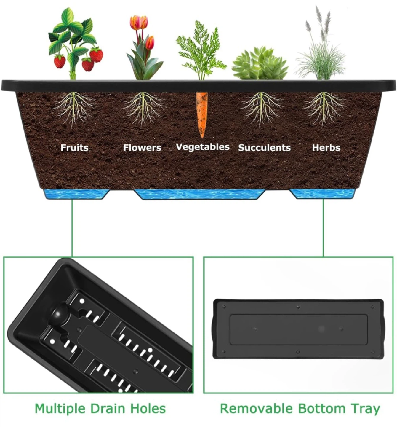 Planter 3 Tier Vertical Raised Garden Bed with 6 Planter Boxes - photo 3