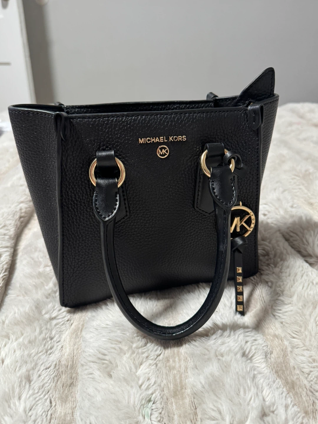 Michael Kors Black Leather Satchel Handbag - photo 2