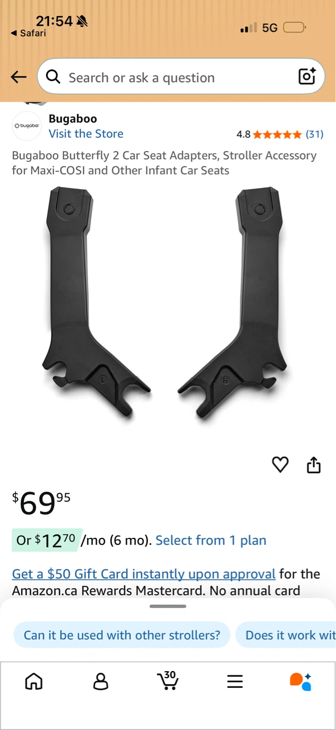 Bugaboo Butterfly 2 Car Seat Adapters - photo 4