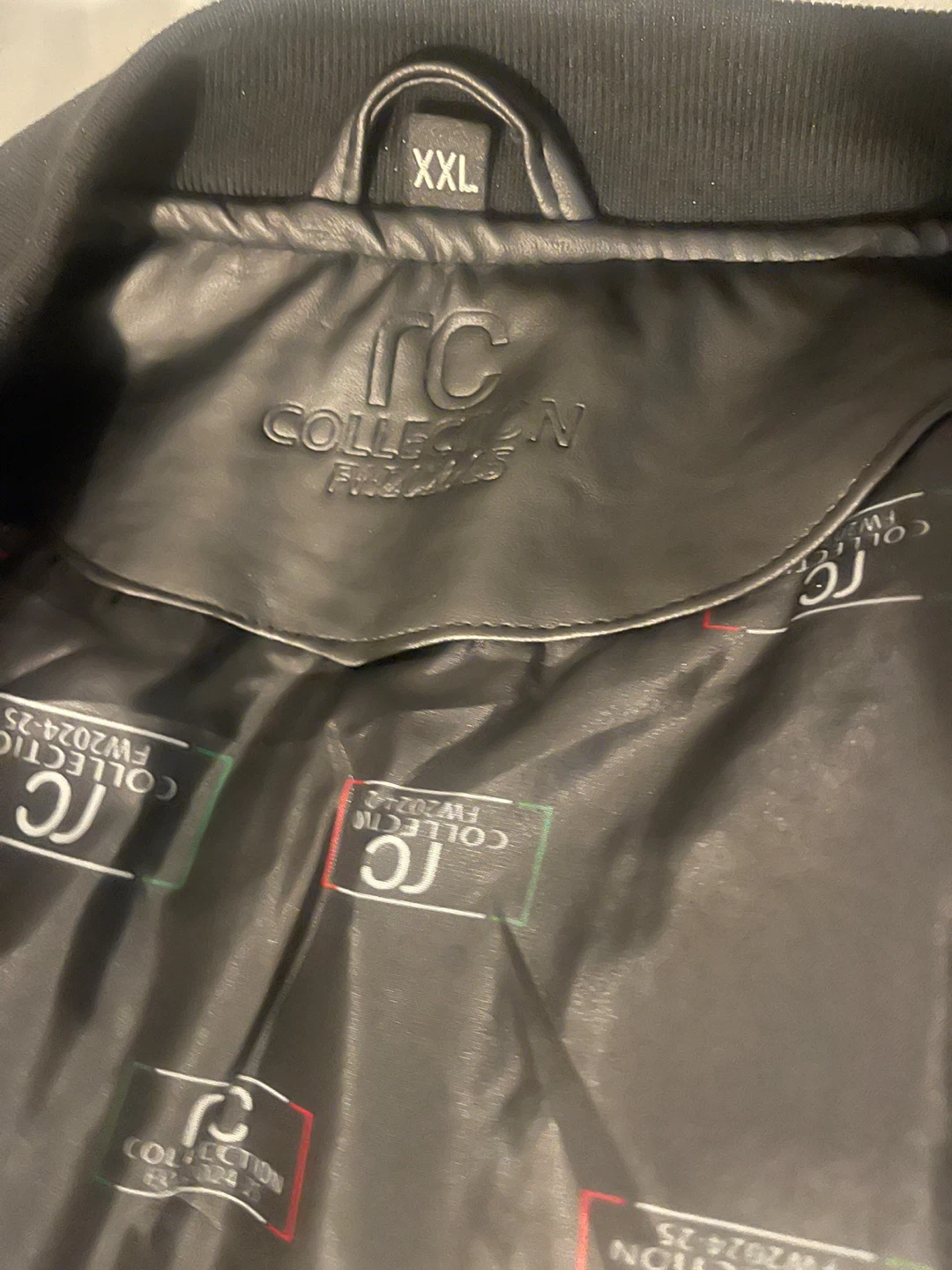 RC Collection Faux Leather Bomber Jacket XXL - photo 3