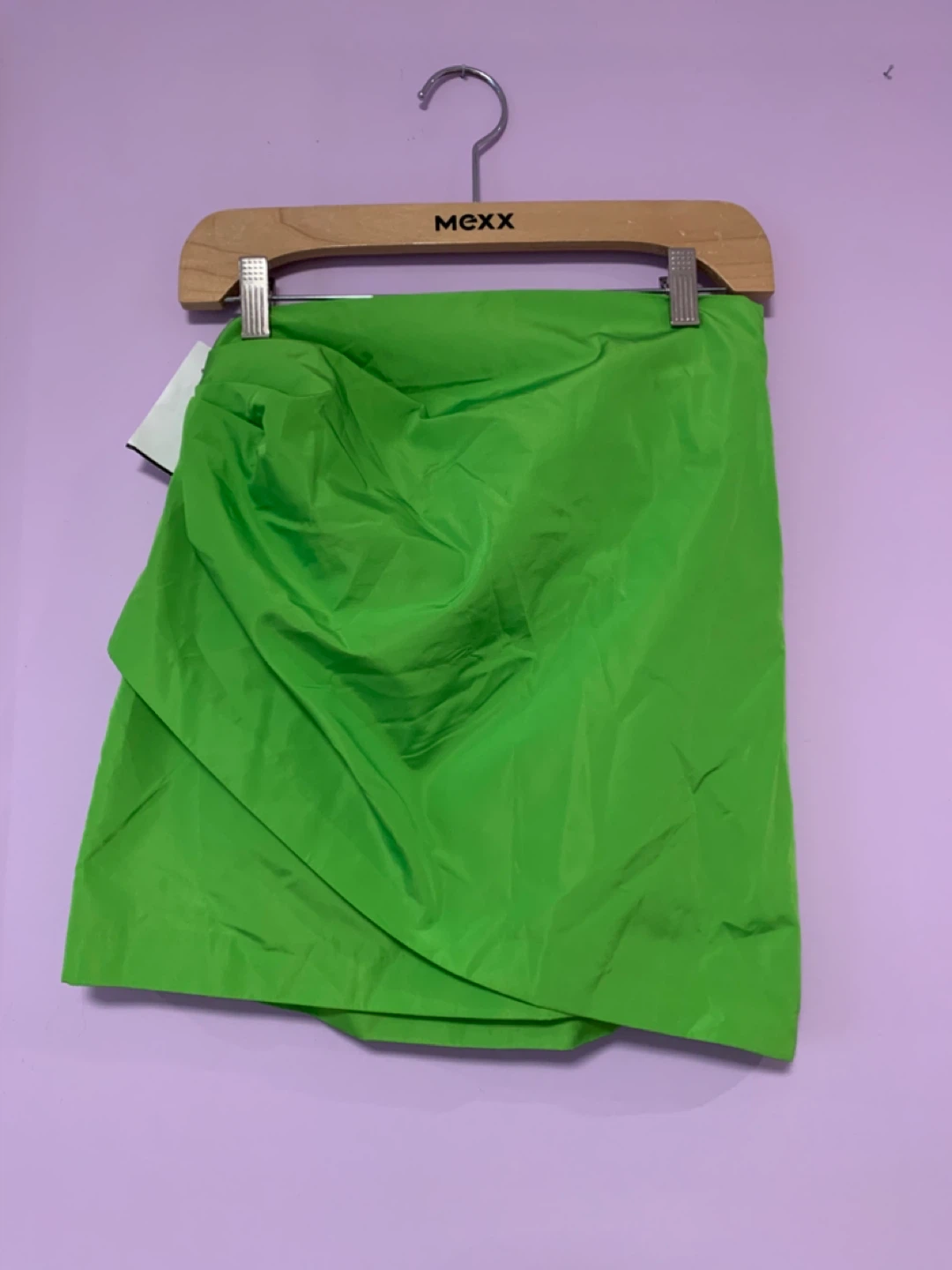 ZARA Green Draped Mini Skirt - photo 2