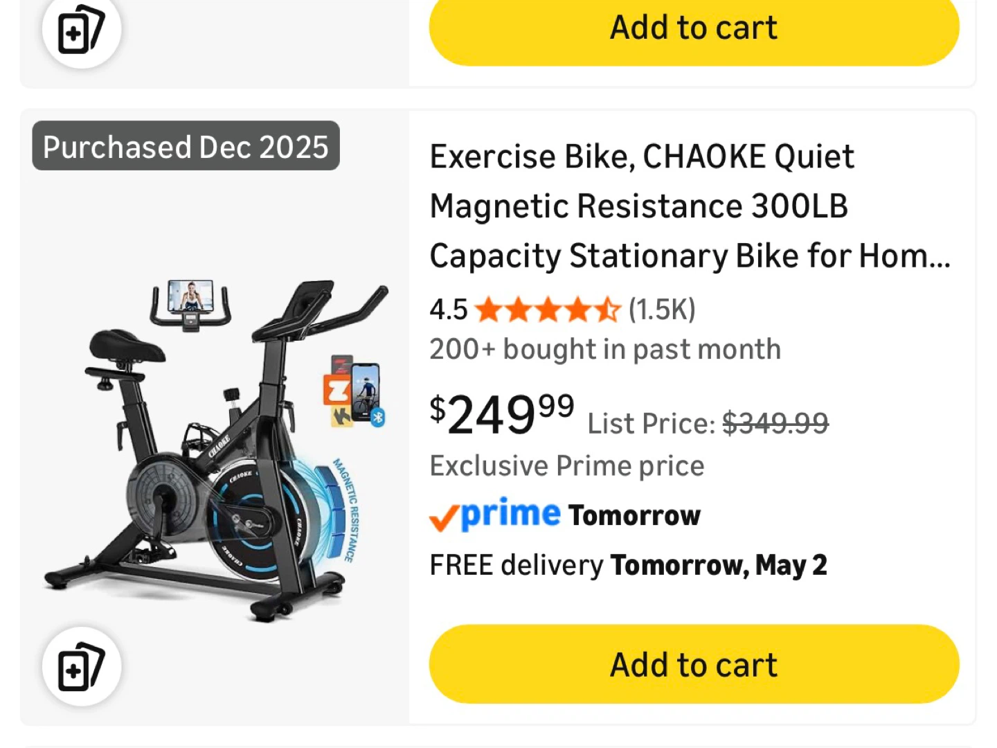 CHAOKE Stationary Exercise Bike - photo 4