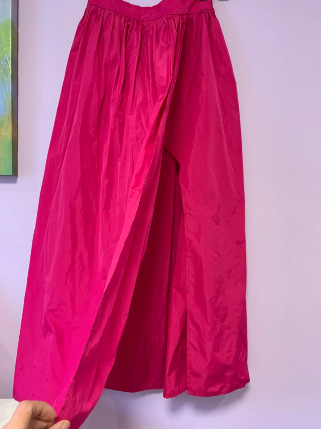 ZARA Pink Maxi Skirt with Slit - photo 2