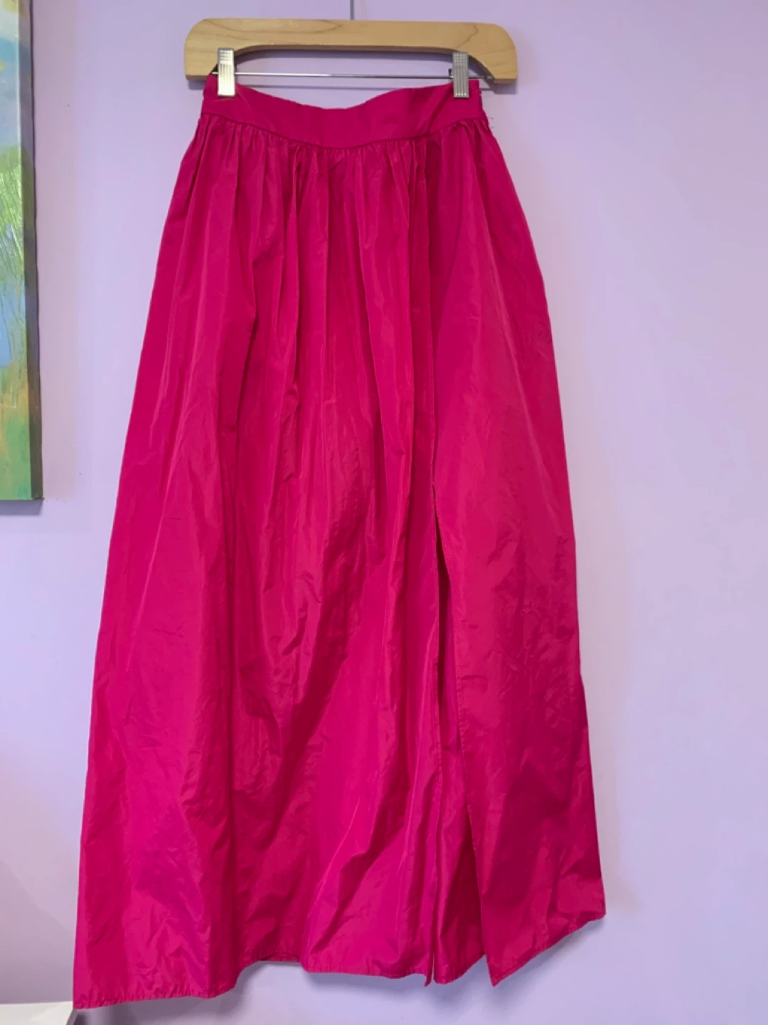 ZARA Pink Maxi Skirt with Slit