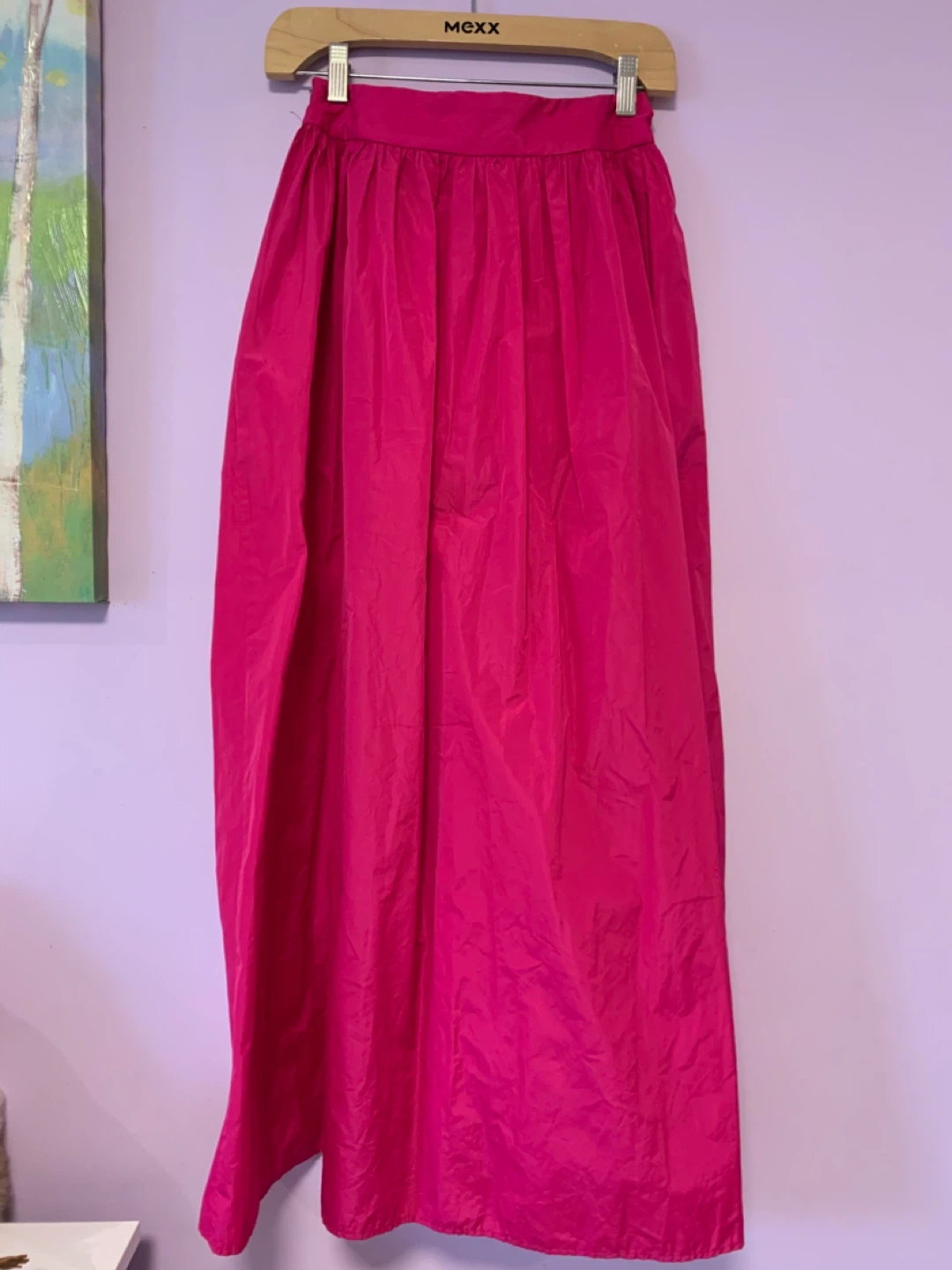 ZARA Pink Maxi Skirt with Slit - photo 3