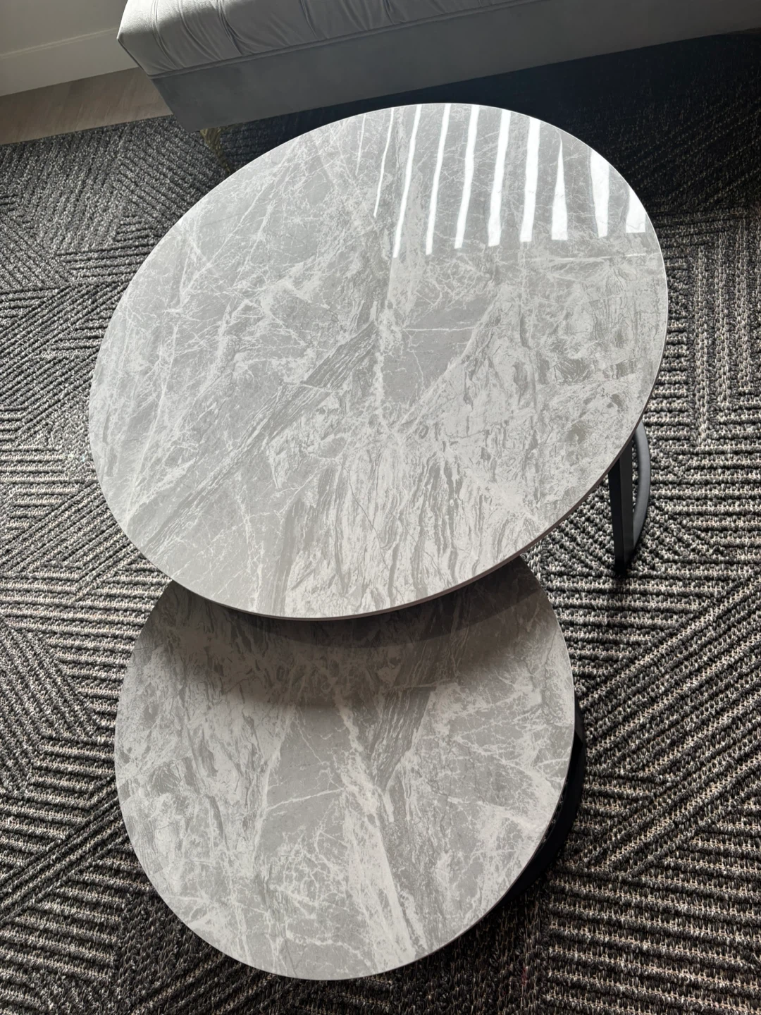 Nesting Coffee Tables - Marble Look - photo 3