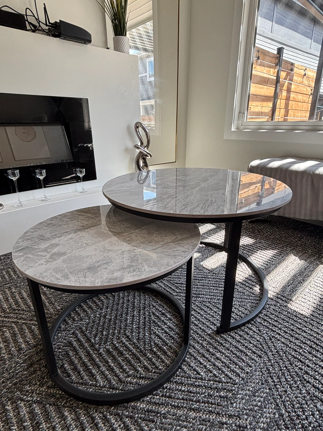 Nesting Coffee Tables - Marble Look - photo 4