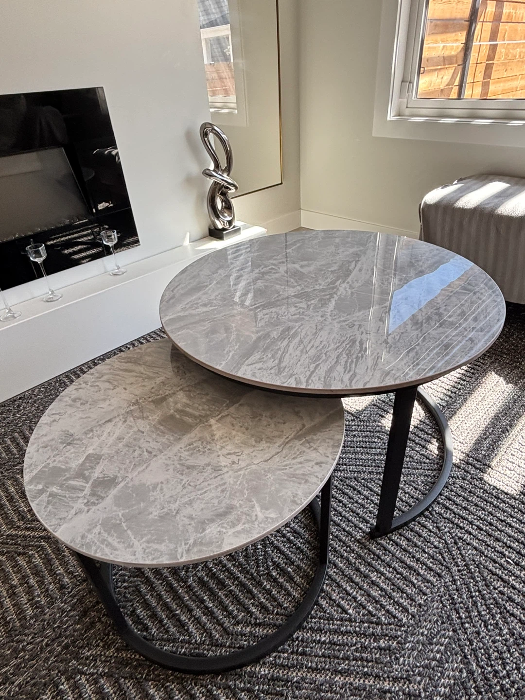 Nesting Coffee Tables - Marble Look - photo 5