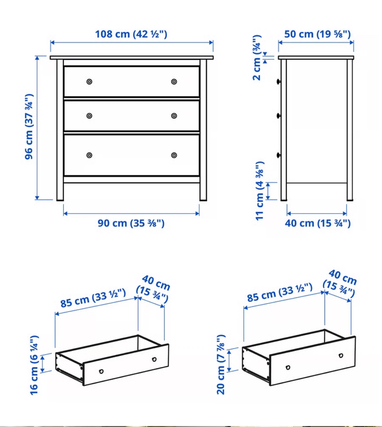 White IKEA Hemnes Dresser (CAN DELIVER) - photo 2