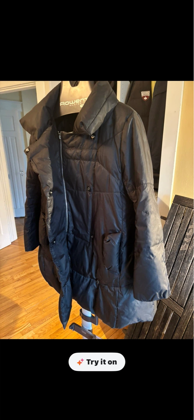 Ermanno Scervino Black Puffer Jacket Size 38 - photo 3
