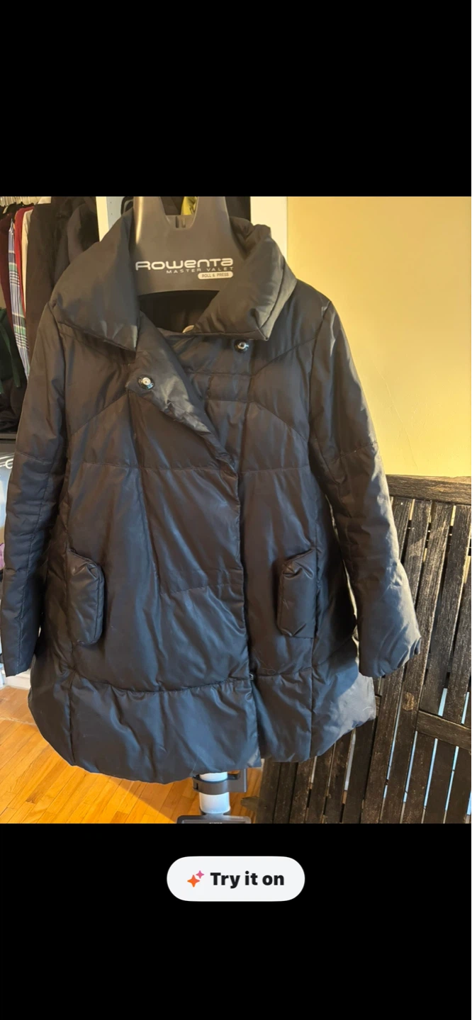 Ermanno Scervino Black Puffer Jacket Size 38