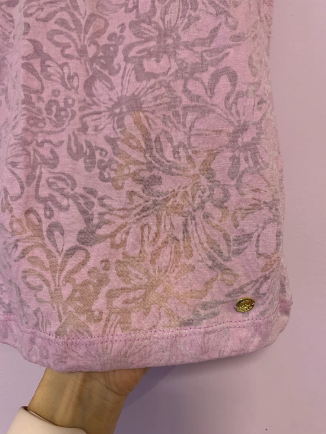 Oodji Women's Floral Print Sheer T-Shirt - photo 2
