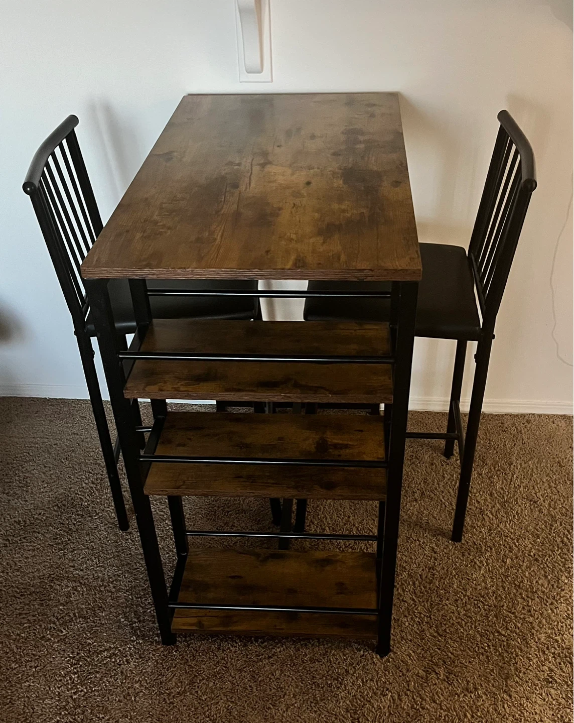 Dining Table Set for 2 + Storage Shelves - photo 2