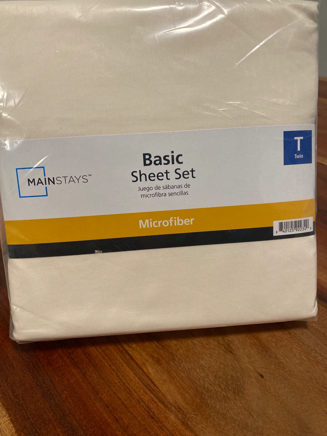 New (Unused) Mainstays Basic Twin Microfiber Sheet Set