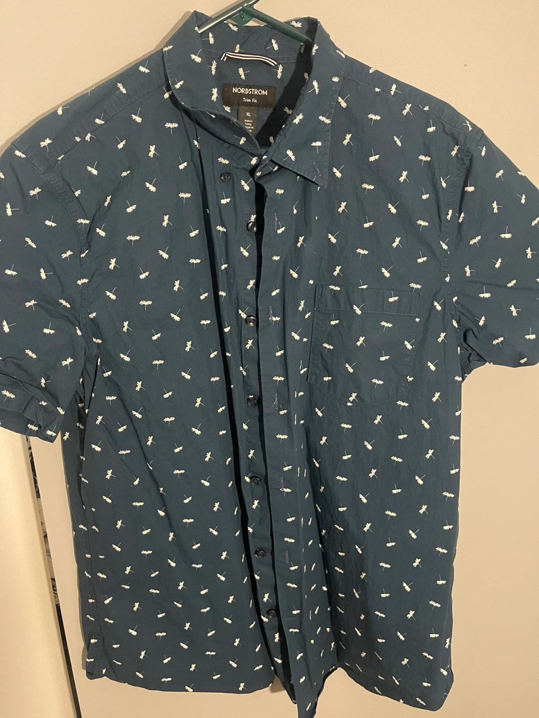 Nordstrom Men's Short Sleeve Button-Up Shirt XL
