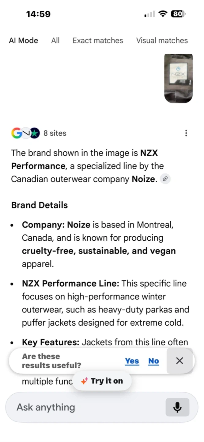 NZX Performance by Noize Winter Puffer Jacket XL/TG - photo 4