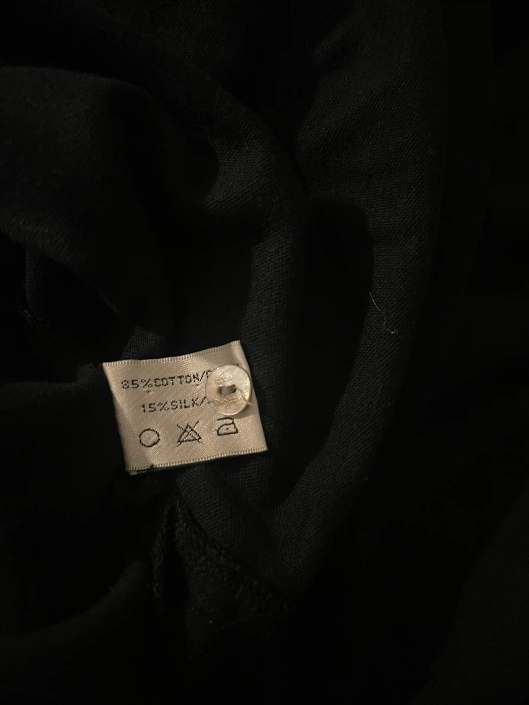 Ben Hogan Long Sleeve Polo Shirt L Black Cotton Silk Blend Golf - photo 5