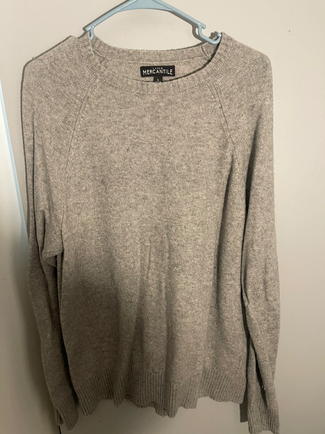 J. Crew Mercantile Gray Crewneck Sweater Size L