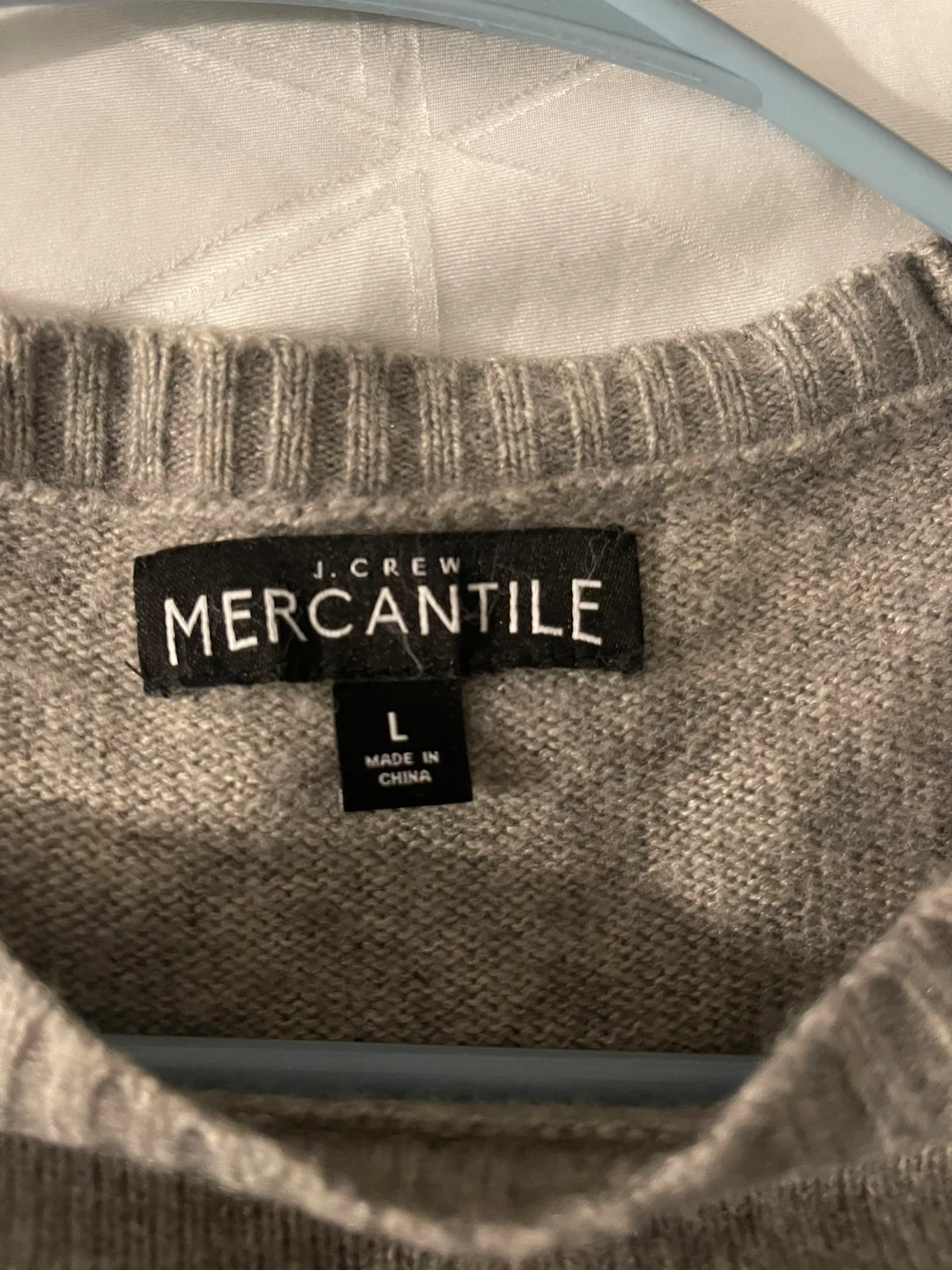 J. Crew Mercantile Gray Crewneck Sweater Size L - photo 3