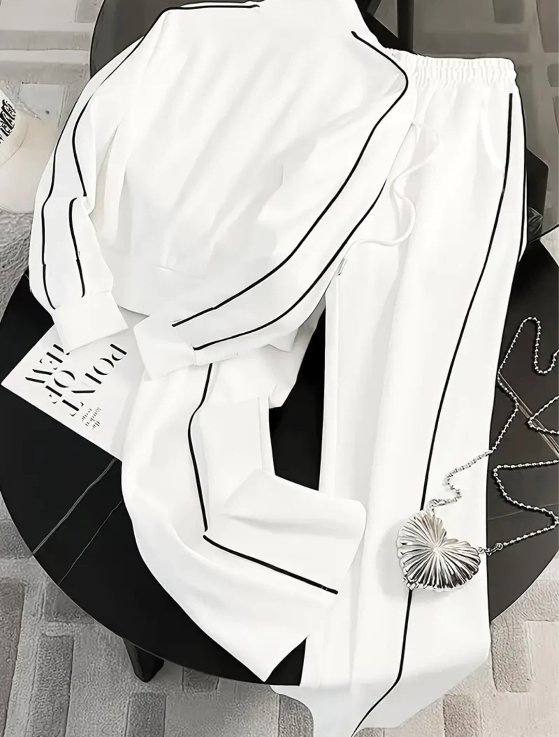New White Tracksuit Set - photo 2