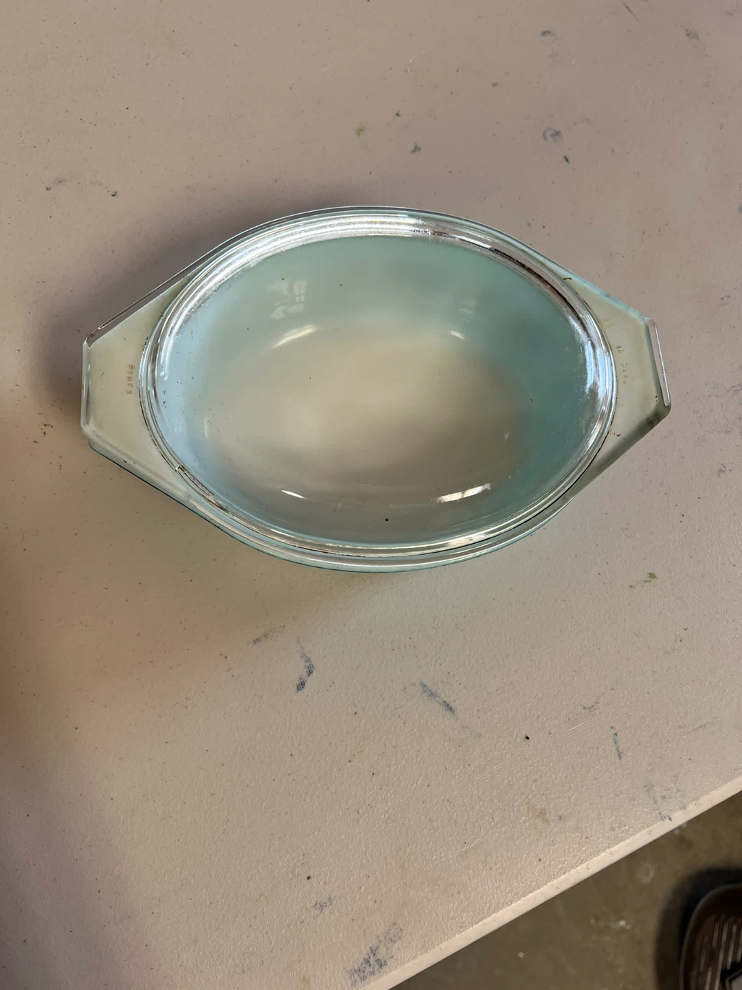 Antique Turquoise Snowflake Pyrex - photo 2