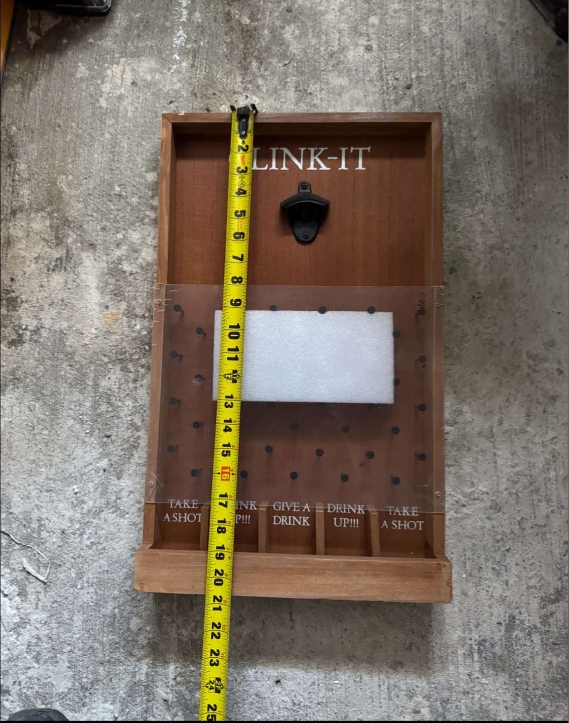 Clink-It Drinking Game Wall Organizer - photo 2