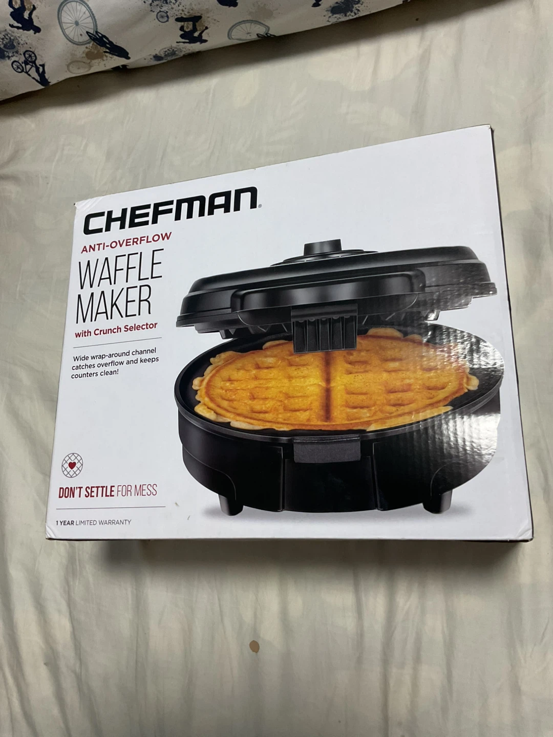 Chefman Anti-Overflow Waffle Maker