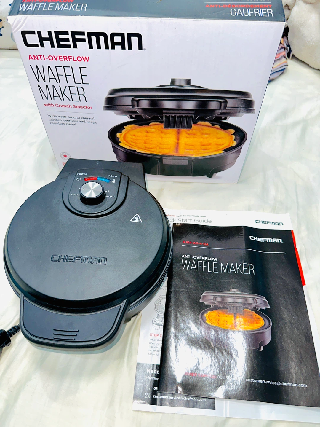 Chefman Anti-Overflow Waffle Maker - photo 2