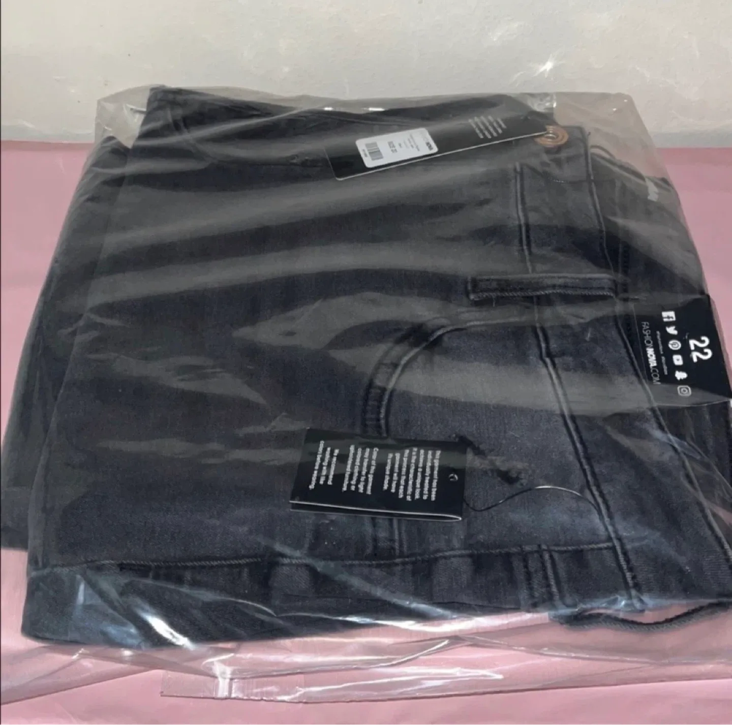 Black Curvy Ripped Skinny Jeans – 3X Plus Size 22, 29” Inseam - photo 3