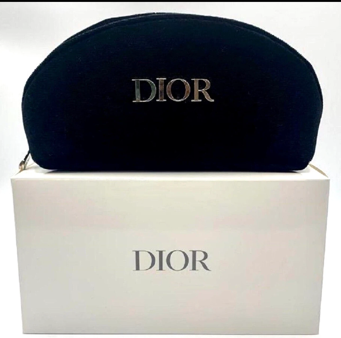 New (unused) Dior black velvety Makeup Pouch