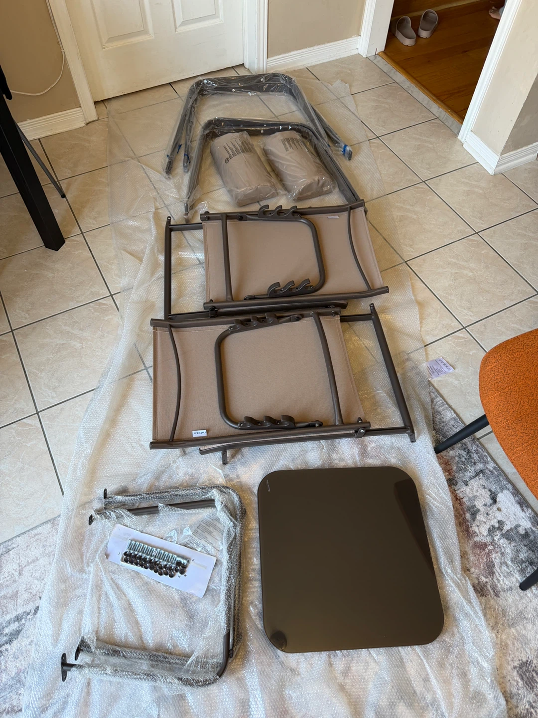 Patio Lounge Chairs with Side Table  (Brand New) - photo 4