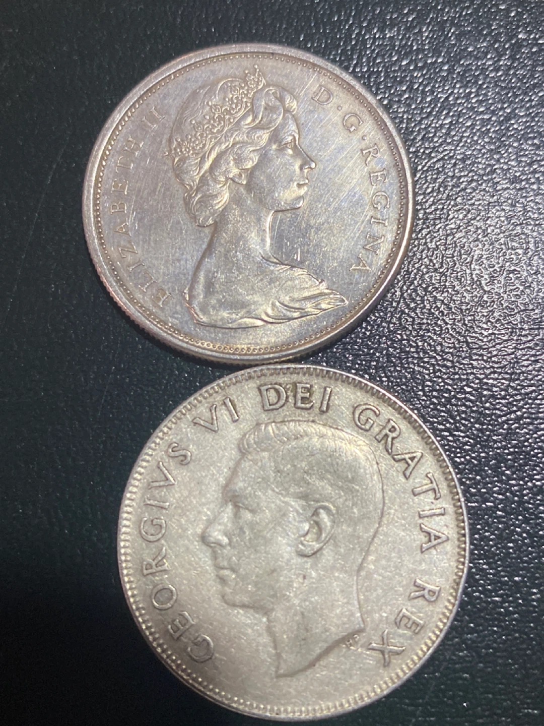 Canada silver  1951 & 1966 50 Cent Coins - photo 2