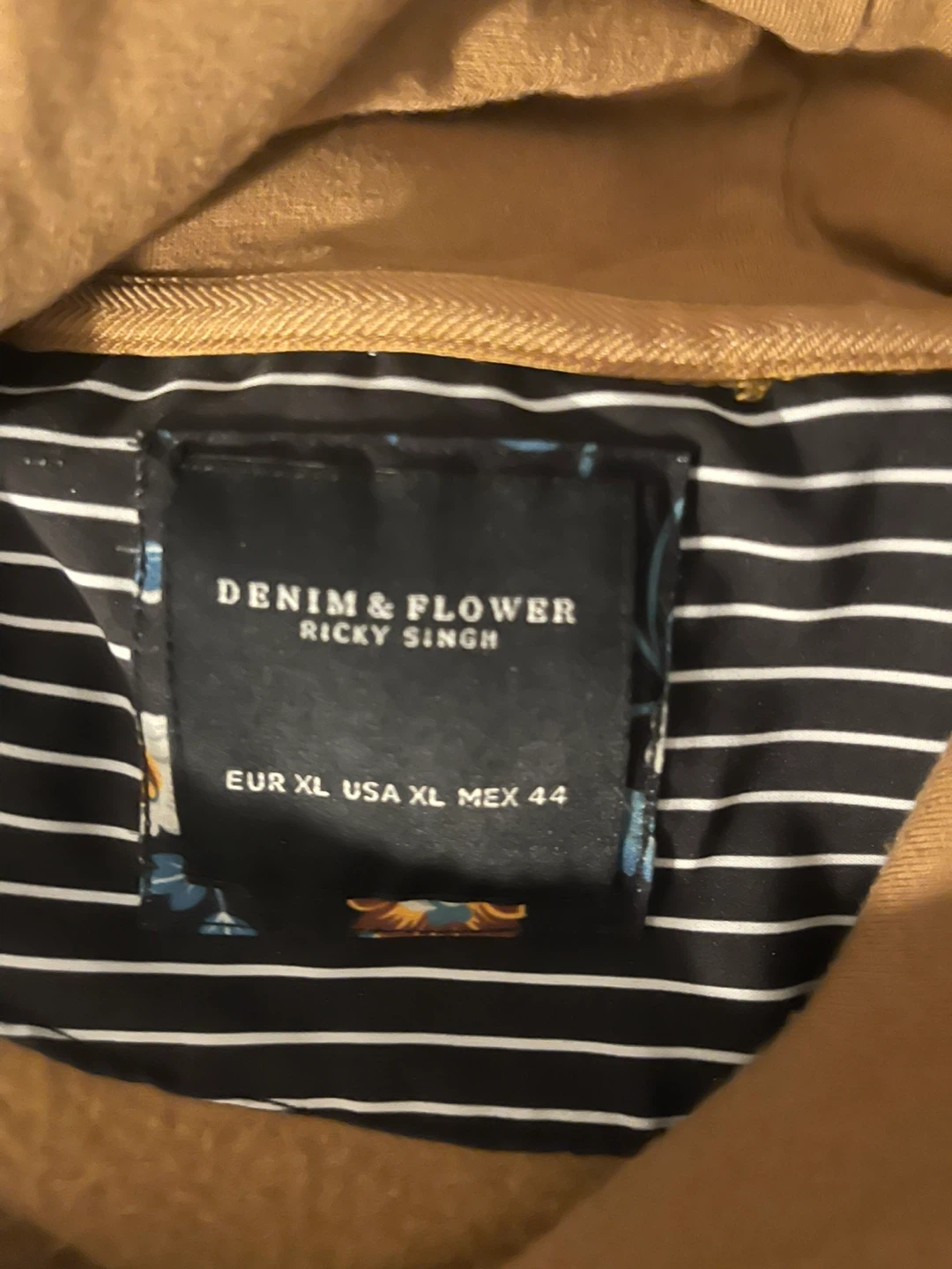 DENIM & FLOWER Color Block Hoodie - photo 2