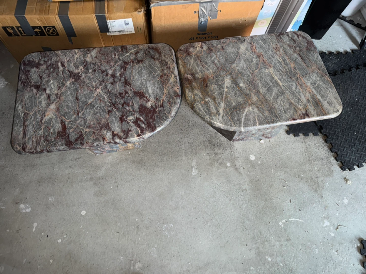 Marble Coffee Table and End Tables Set - photo 4