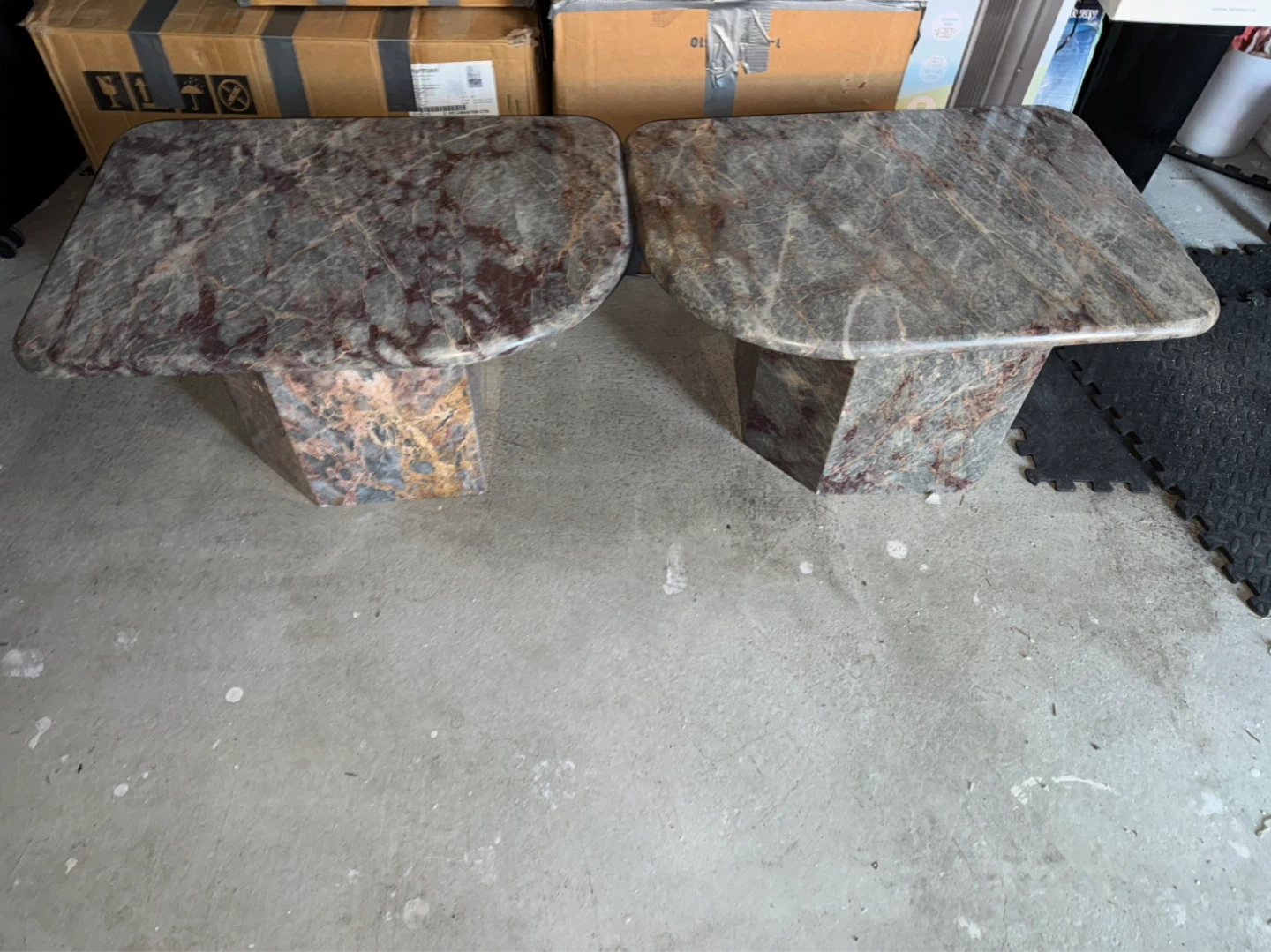 Marble Coffee Table and End Tables Set - photo 3