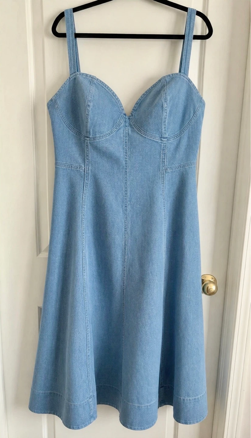 Light Wash Denim Dress – 3X Plus Size - photo 3