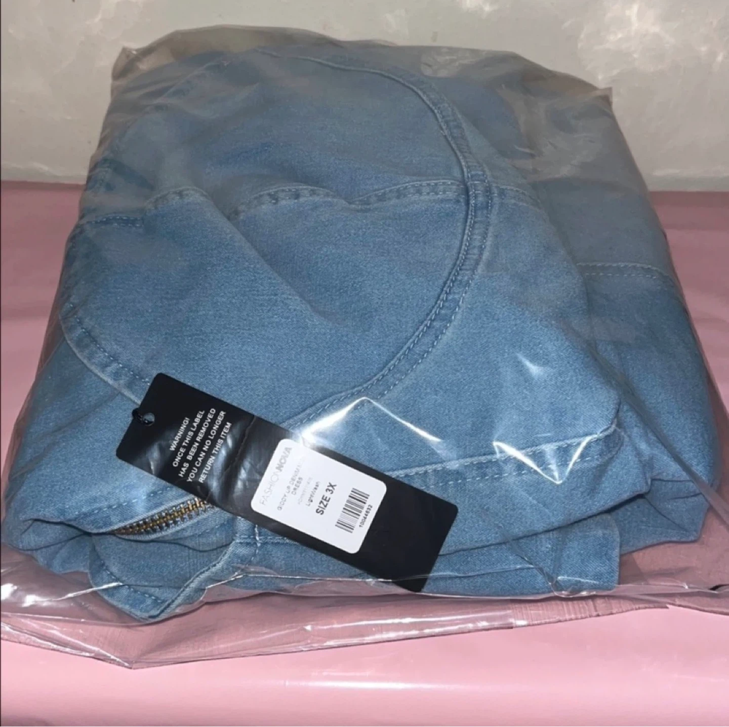 Light Wash Denim Dress – 3X Plus Size - photo 5