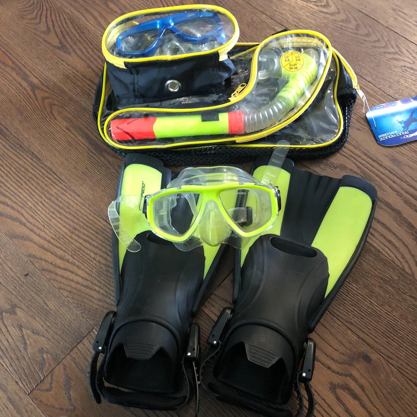 Cressi Snorkel Set - Mask, Snorkel, Fins