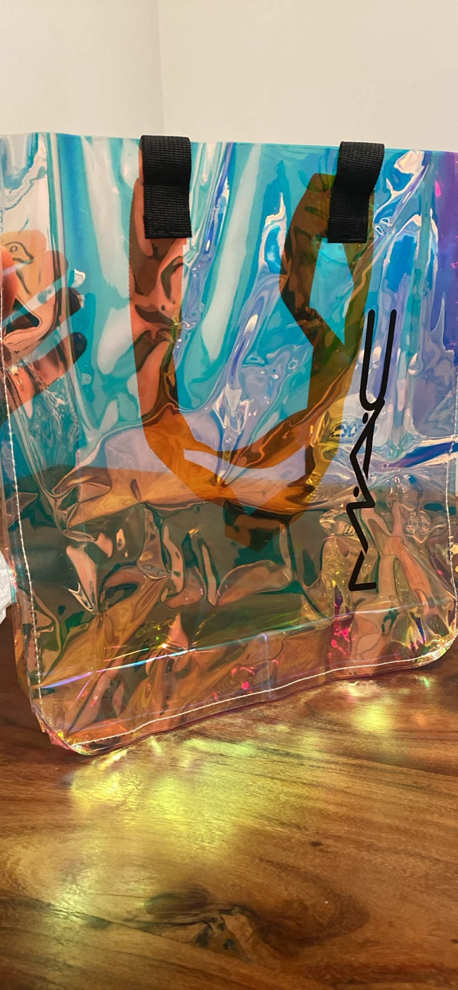 New (Unused) MAC Holographic Iridescent Tote Bag