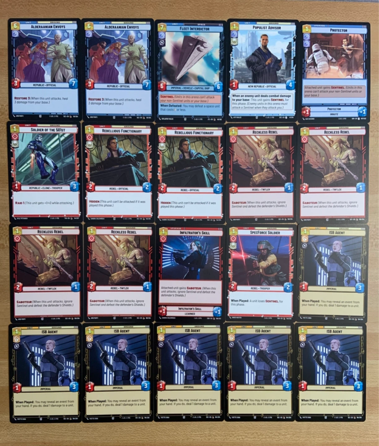 Star Wars Unlimited Bulk Card Lot 40 Cards LP Bundle