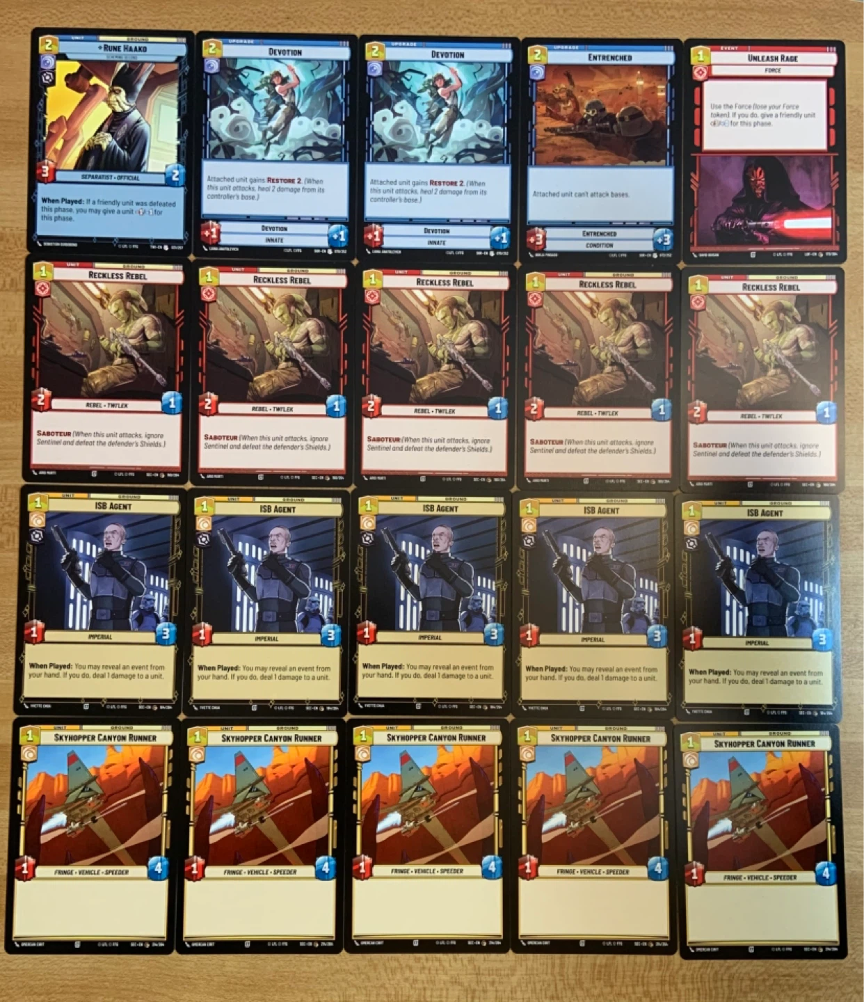Star Wars Unlimited Bulk Card Lot 40 Cards LP Bundle - photo 2