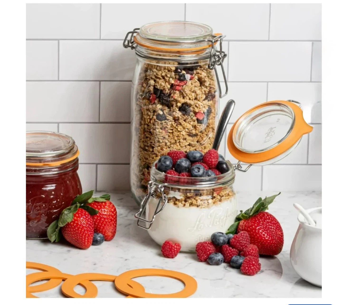 Le Parfait Glass Jars for Canning and Storage - Set of 4 - photo 4
