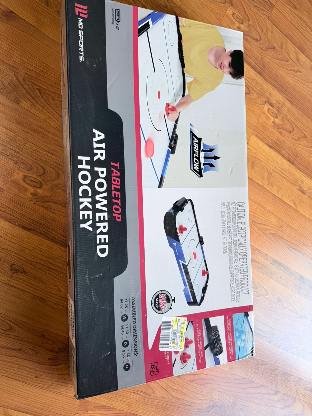 MD Sports Tabletop Air Powered Hockey Game