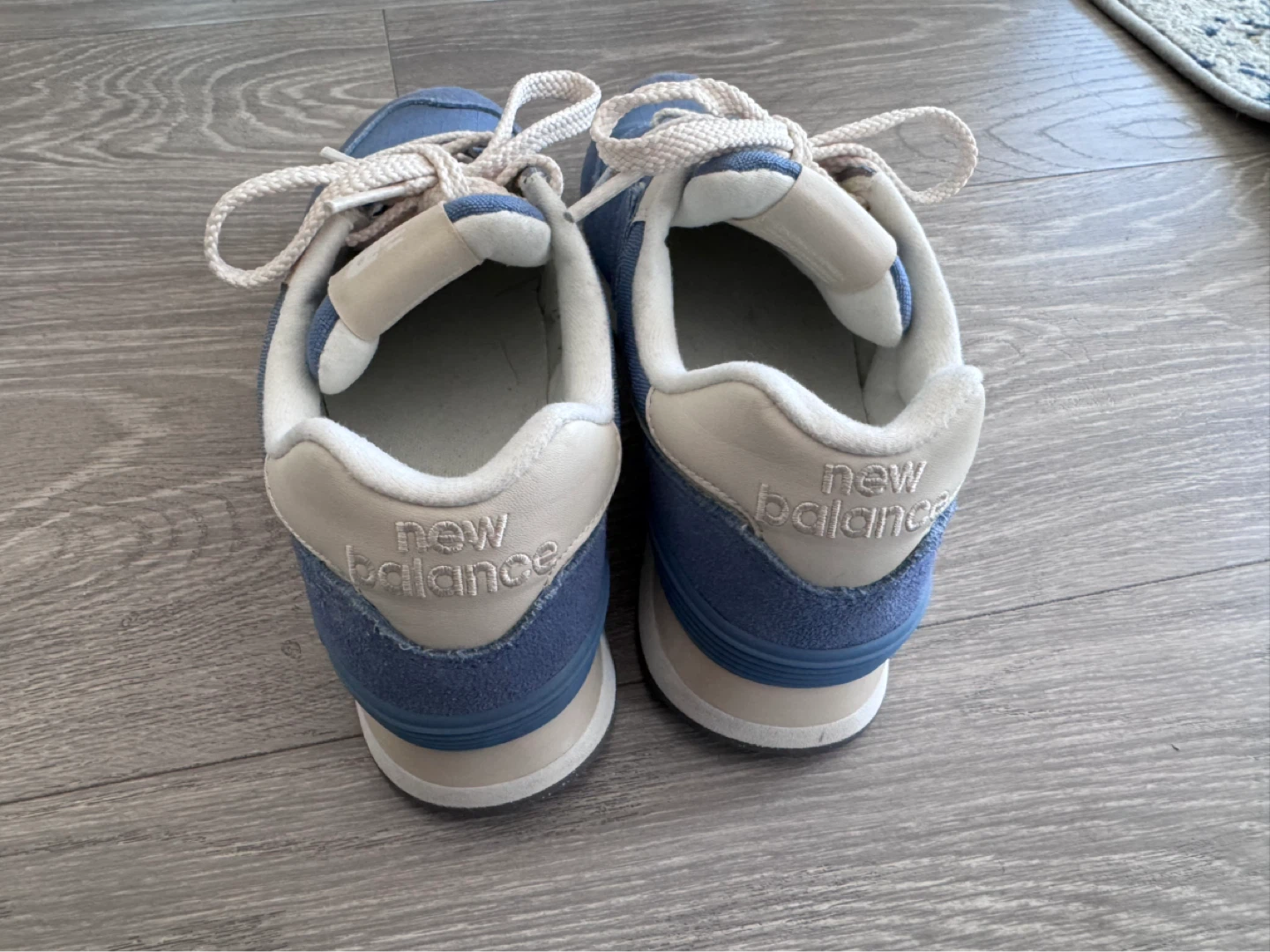 New Balance 574 Core Shoes - Blue/Cream - Size 7.5 - photo 3